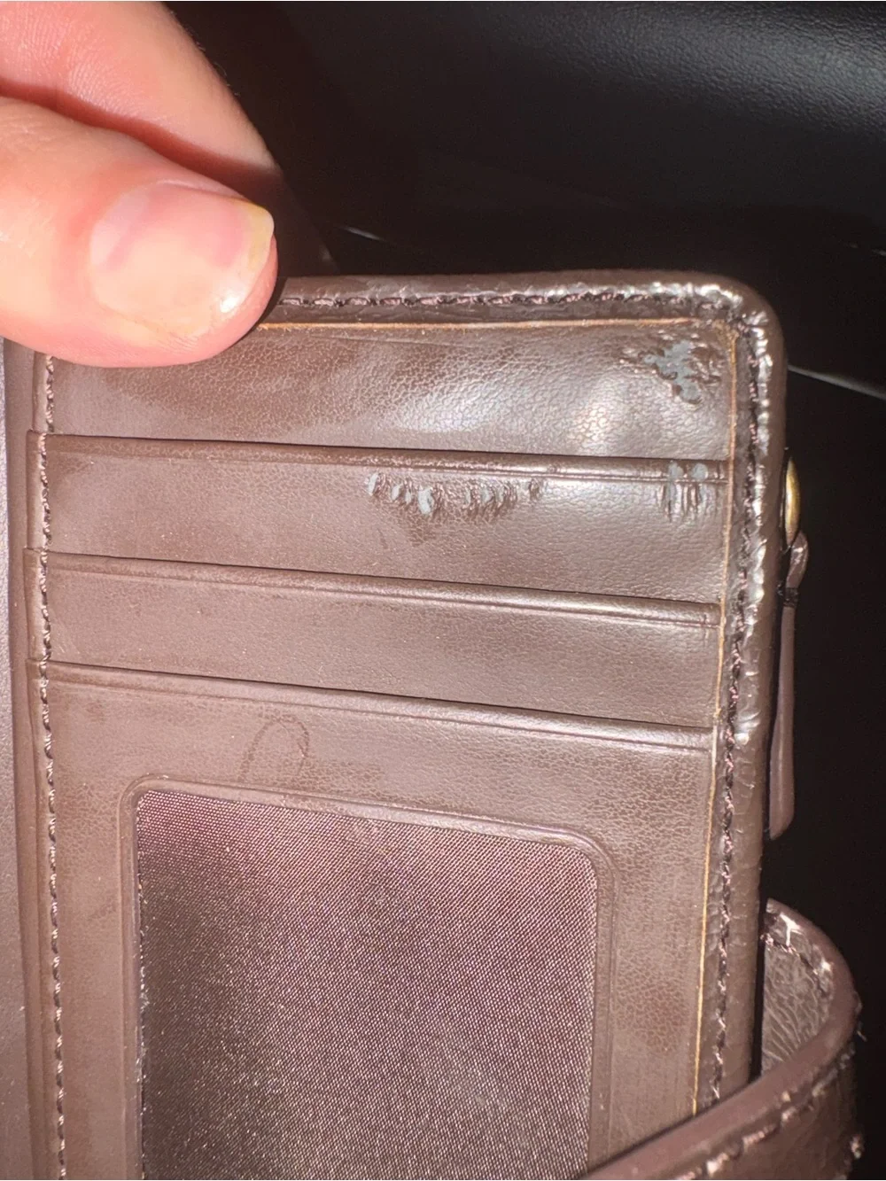 Coach Signature Canvas Bifold Wallet in Brown